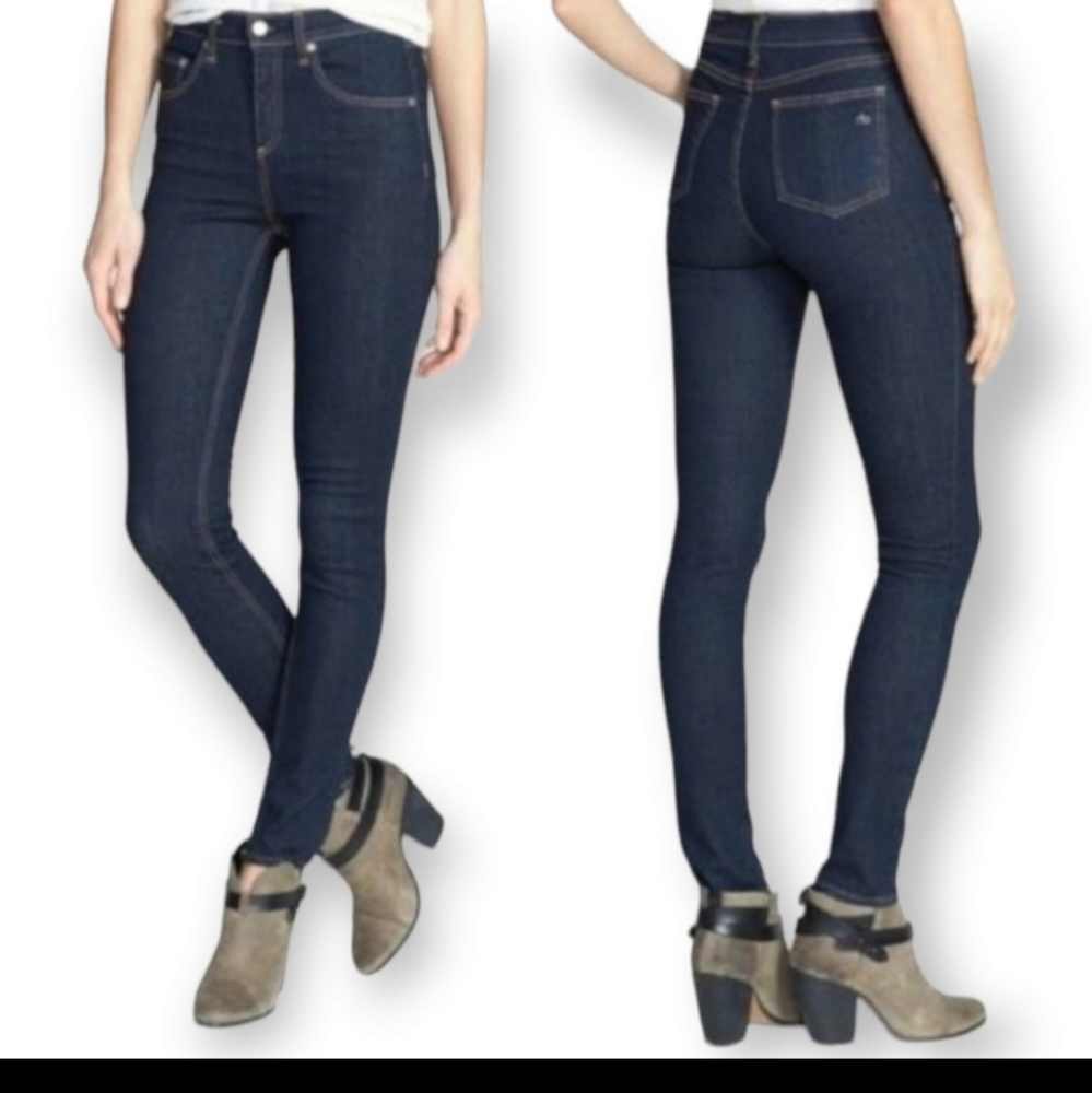 Rag and Bone skinny jeans capri heritage wash